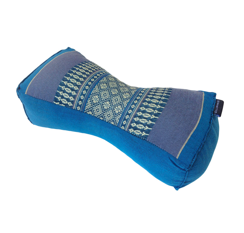 Kapok Chinese Neck Support Pillow ~ Blue