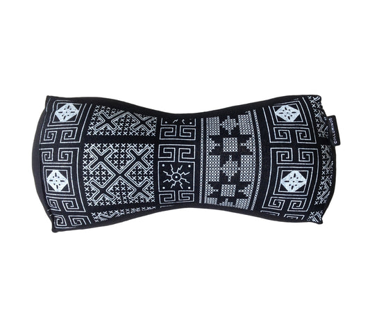 Kapok Chinese Neck Support Pillow ~ Black Batik