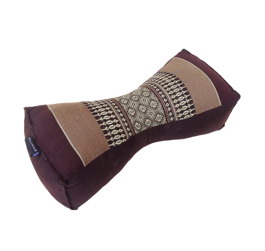 Kapok Chinese Neck Support Pillow ~ Brown