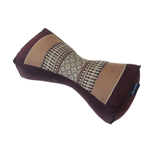 Kapok Chinese Neck Support Pillow ~ Brown
