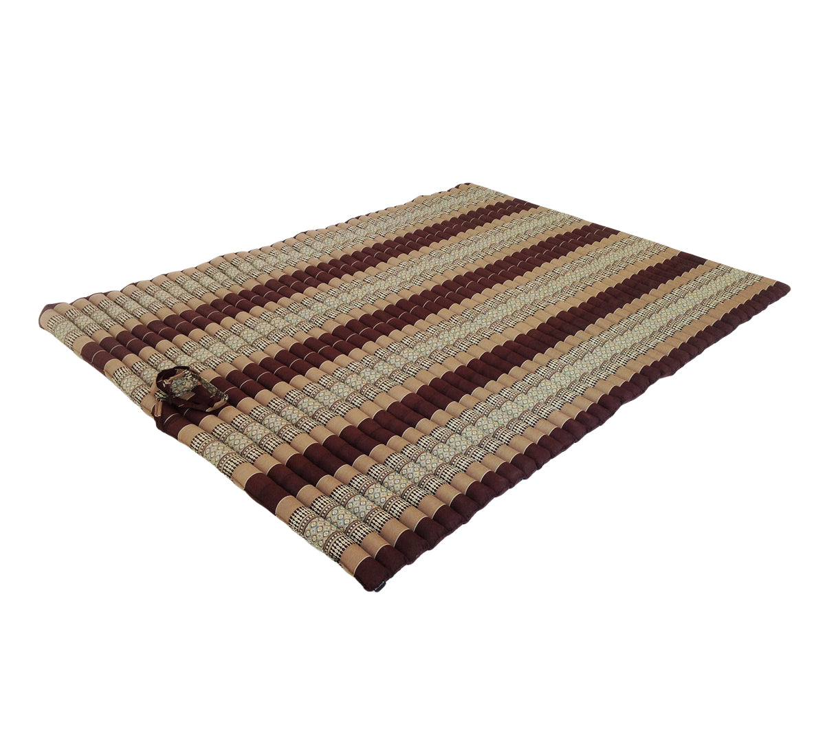 Thai Kapok XXL Roll-Up Double Mattress for Yoga or Massage, Brown