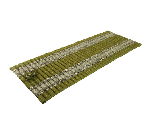 Thai Kapok Roll Up Floor & Topper Mattress – Medium 200 × 80cm - Green