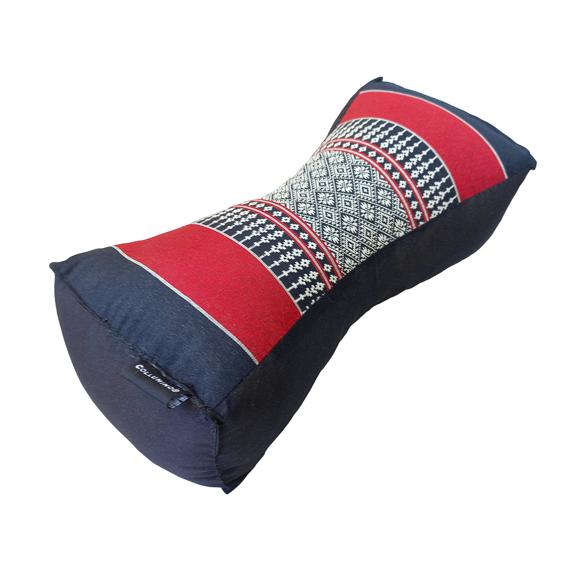 Kapok Chinese Neck Support Pillow ~ Red Black