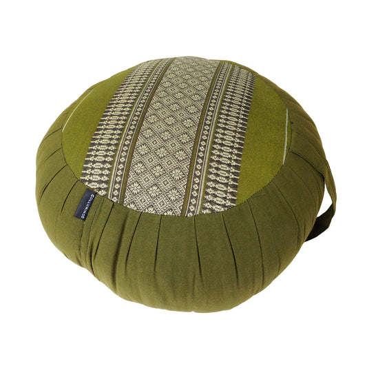 Thai Kapok Zafu Yoga Meditation Cushion A (Green)