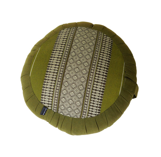 Thai Kapok Zafu Yoga Meditation Cushion A (Green)