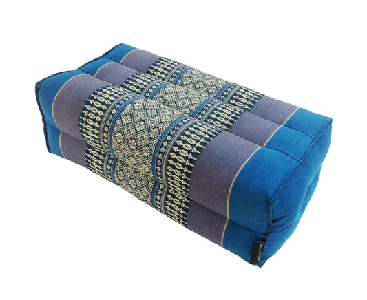 Thai Kapok Yoga Block Support Cushion ~ Blue