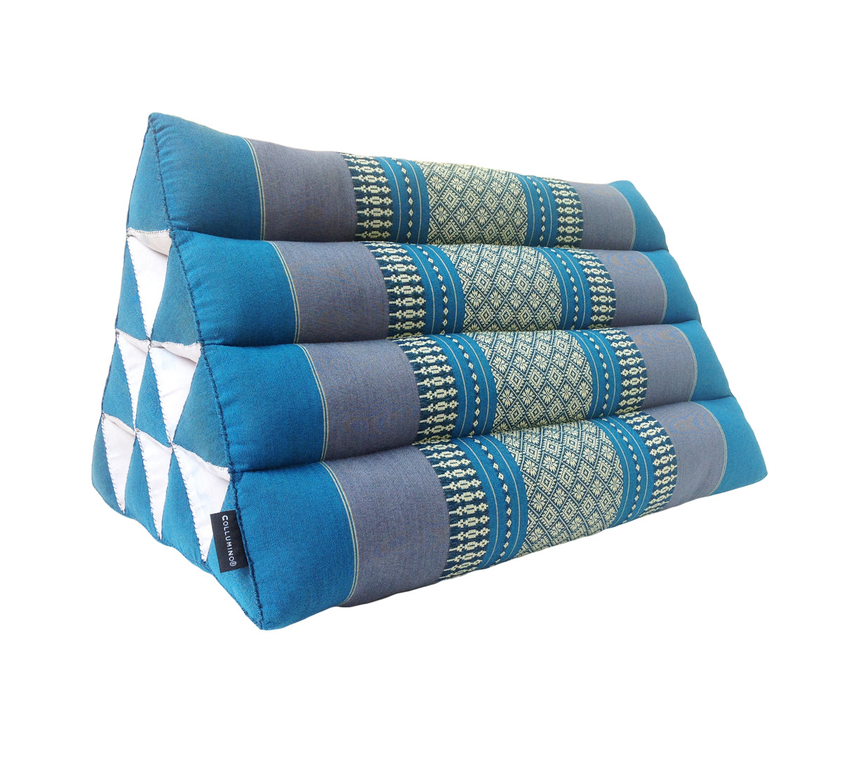 Thai Kapok Triangle Recliner Cushion ~ Blue – Collumino