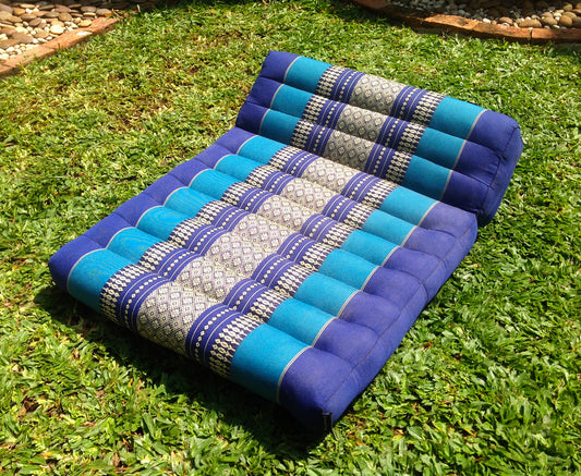 Thai Kapok Folding Meditation Seat Cushion ~ Royal Blue
