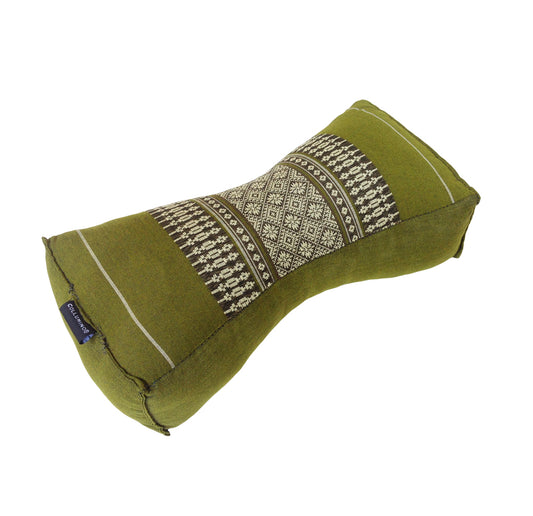 Kapok Chinese Neck Support Pillow ~ Green