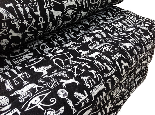 Thai Kapok 3 Fold Mattress with Triangle Cushion ~ Egyptian Hieroglyphics