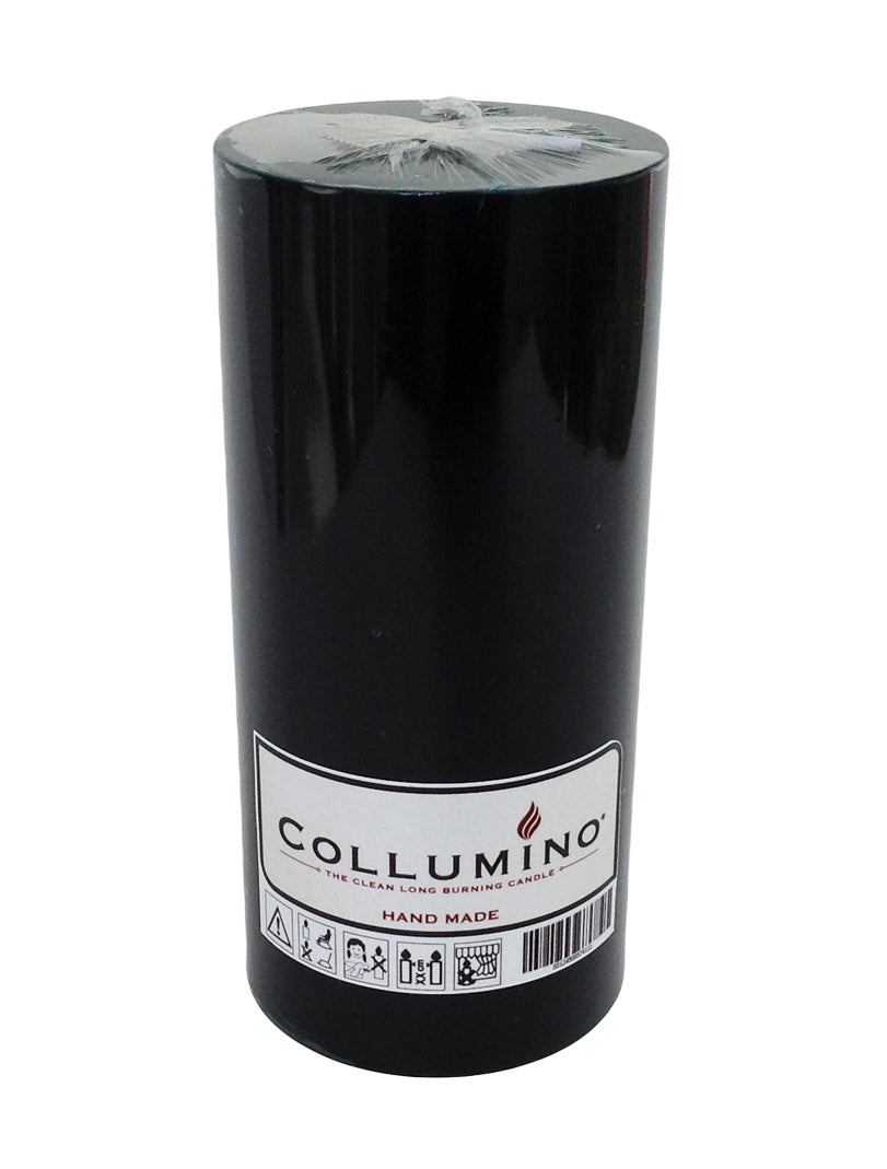 Black Pillar Candle size 15 x 7cm