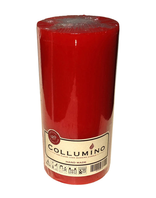 Red Pillar Candle size 15 x 7cm