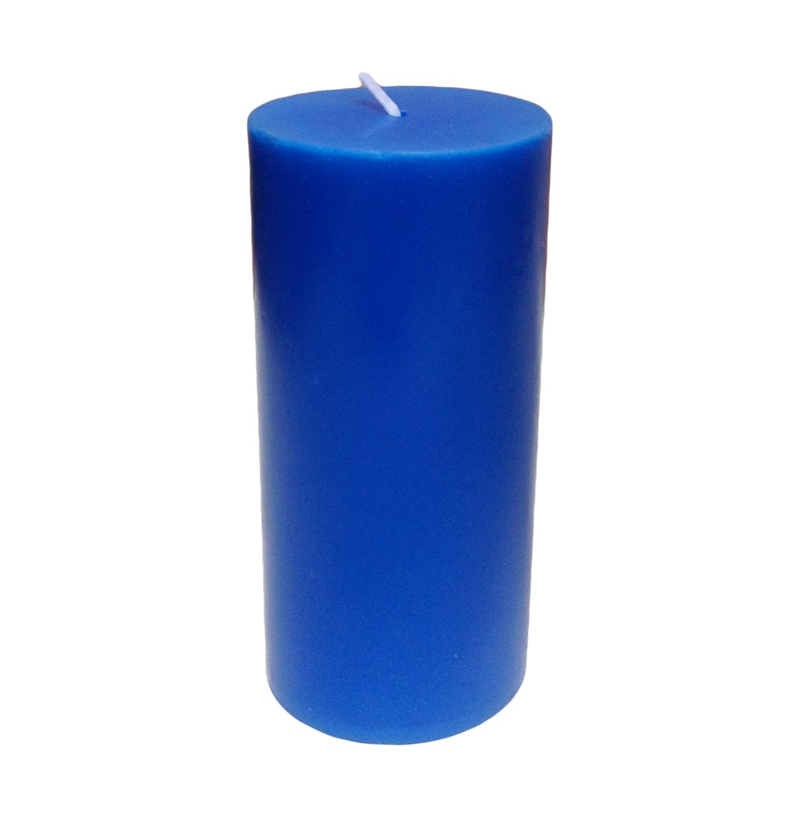 Royal Blue Pillar Candle size 15 x 7cm