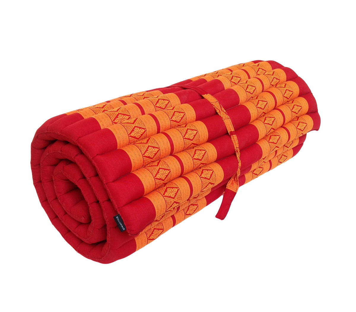 Thai Kapok Roll Up Mattress Size 200 x 75cm (Orange Red)