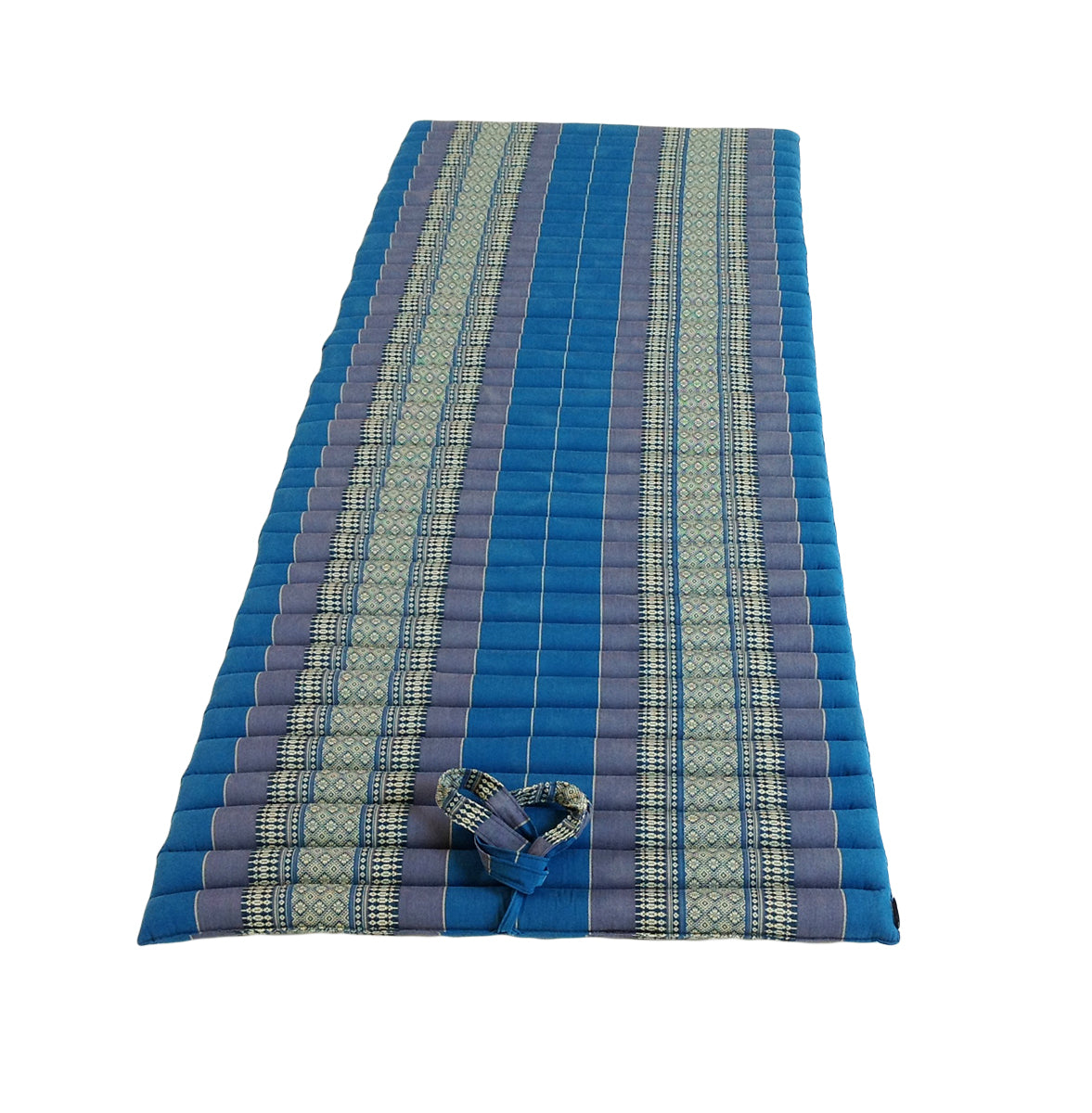 Thai Kapok Roll Up Floor & Topper Mattress – Medium 200 × 80cm - Blue