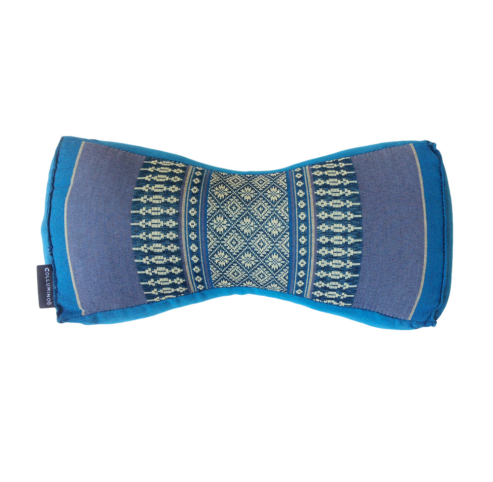 Kapok Chinese Neck Support Pillow ~ Blue