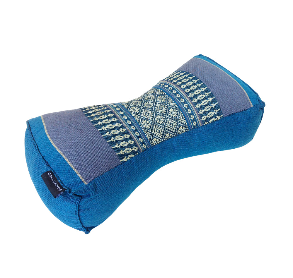 Kapok Chinese Neck Support Pillow ~ Blue