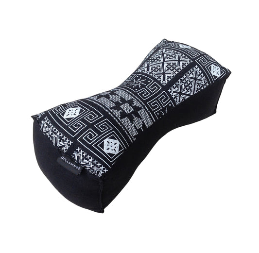 Kapok Chinese Neck Support Pillow ~ Black Batik