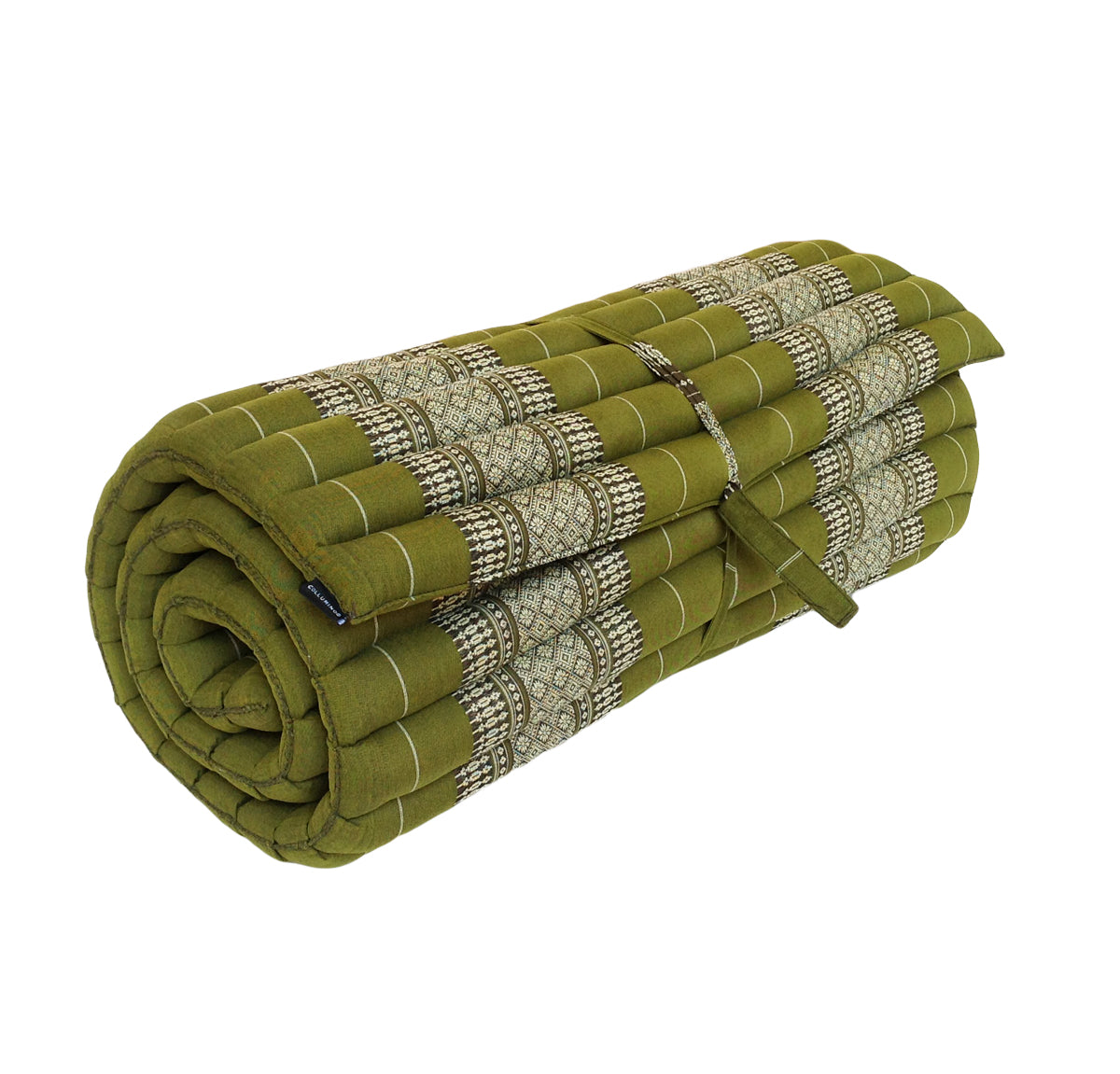 Thai Kapok Roll Up Floor & Topper Mattress – Medium 200 × 80cm - Green