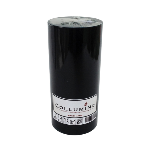 Black Pillar Candle size 15 x 7cm