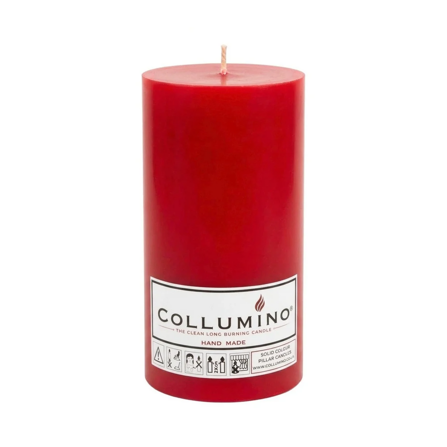Red Pillar Candle size 15 x 7cm
