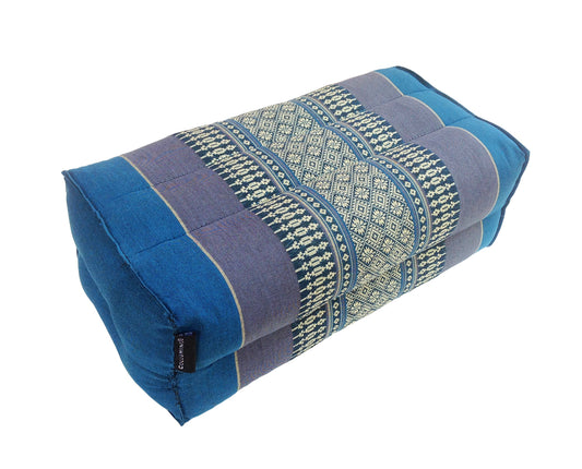 Thai Kapok Yoga Block Support Cushion ~ Blue
