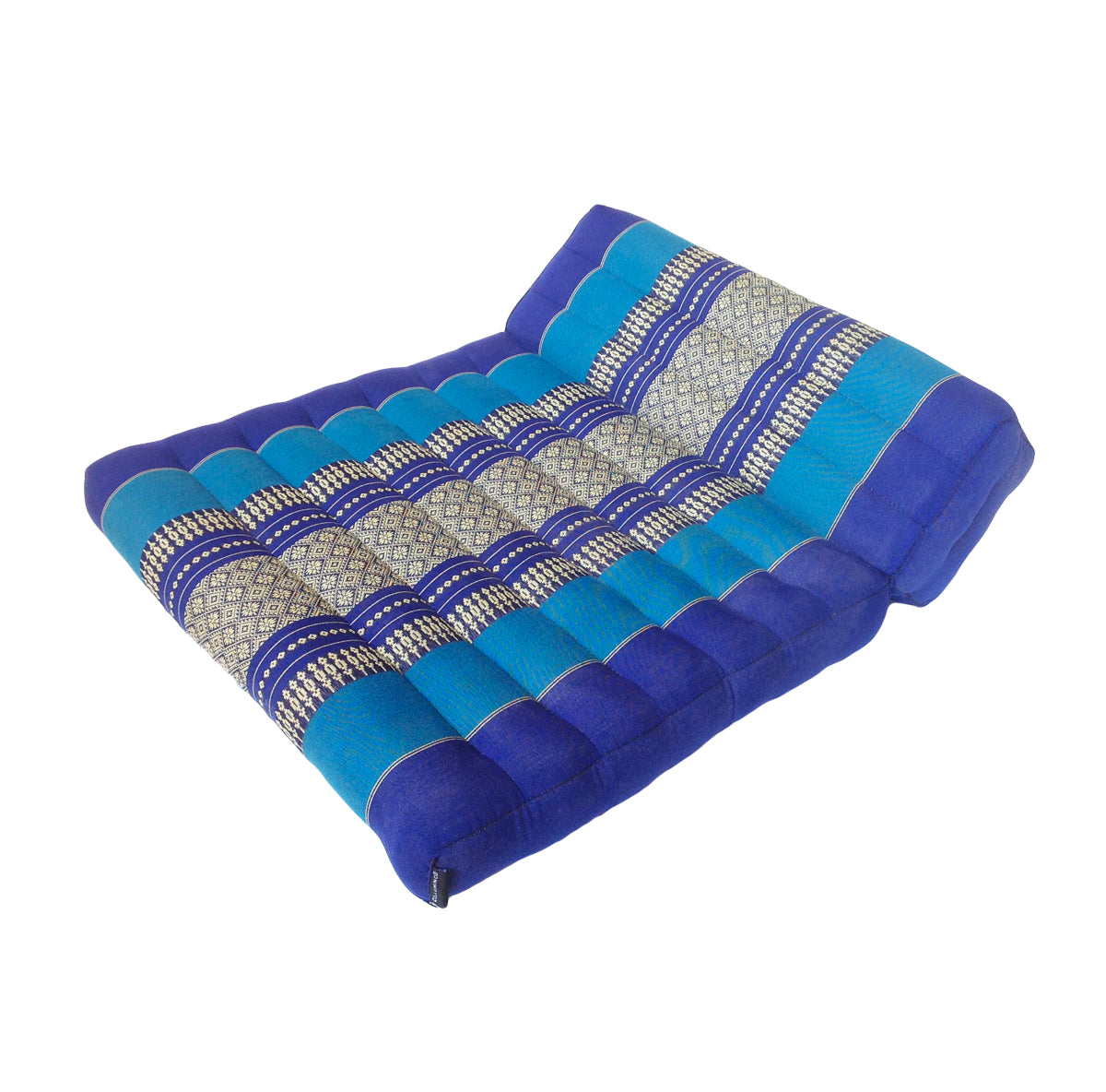 Thai Kapok Folding Meditation Seat Cushion ~ Royal Blue