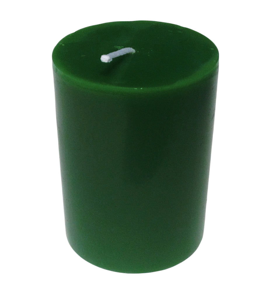 Round Pillar Candle 10 x 7cm Forest Green