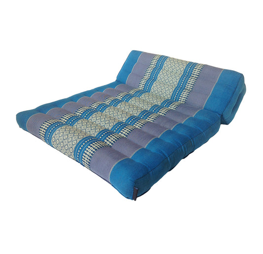 Thai Kapok Folding Meditation Seat Cushion ~ Blue