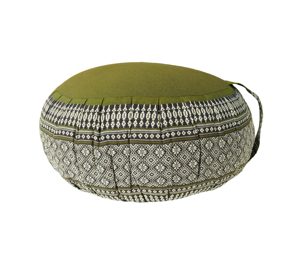 Thai Kapok Zafu and Zambutan Meditation Cushion Set B (Green)